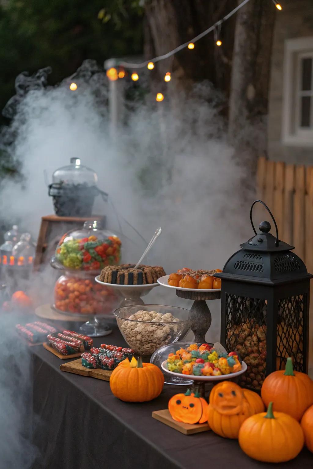 A shroud of mystery embraces the sweet offering area.