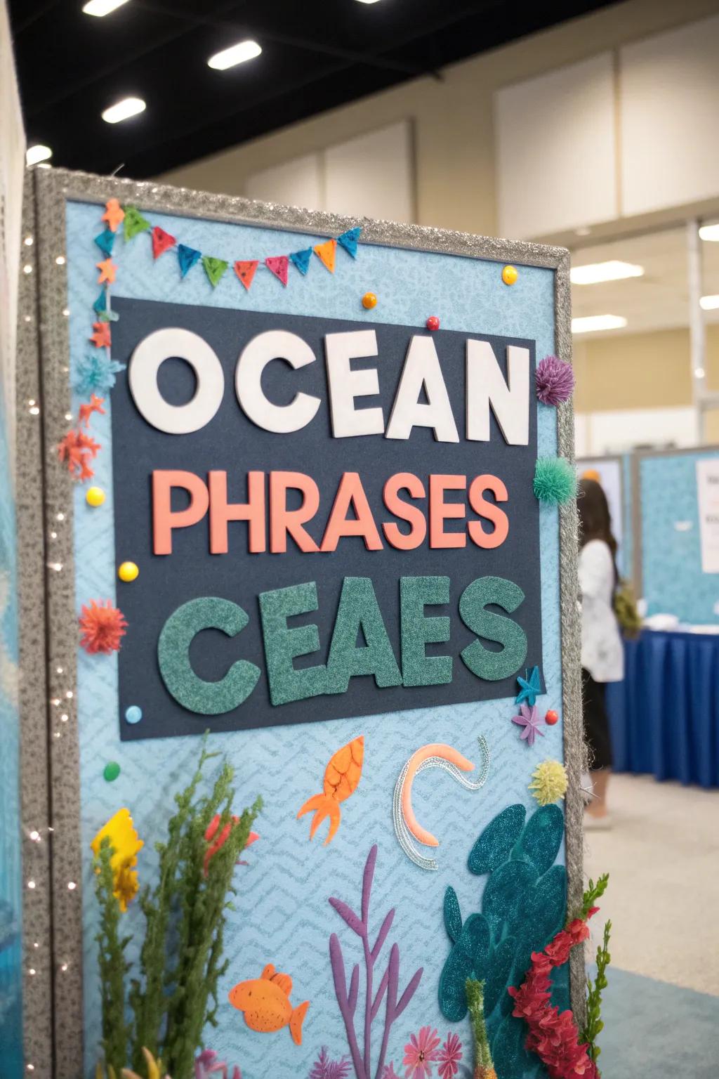 Use words to make waves with engaging ocean-themed messages.
