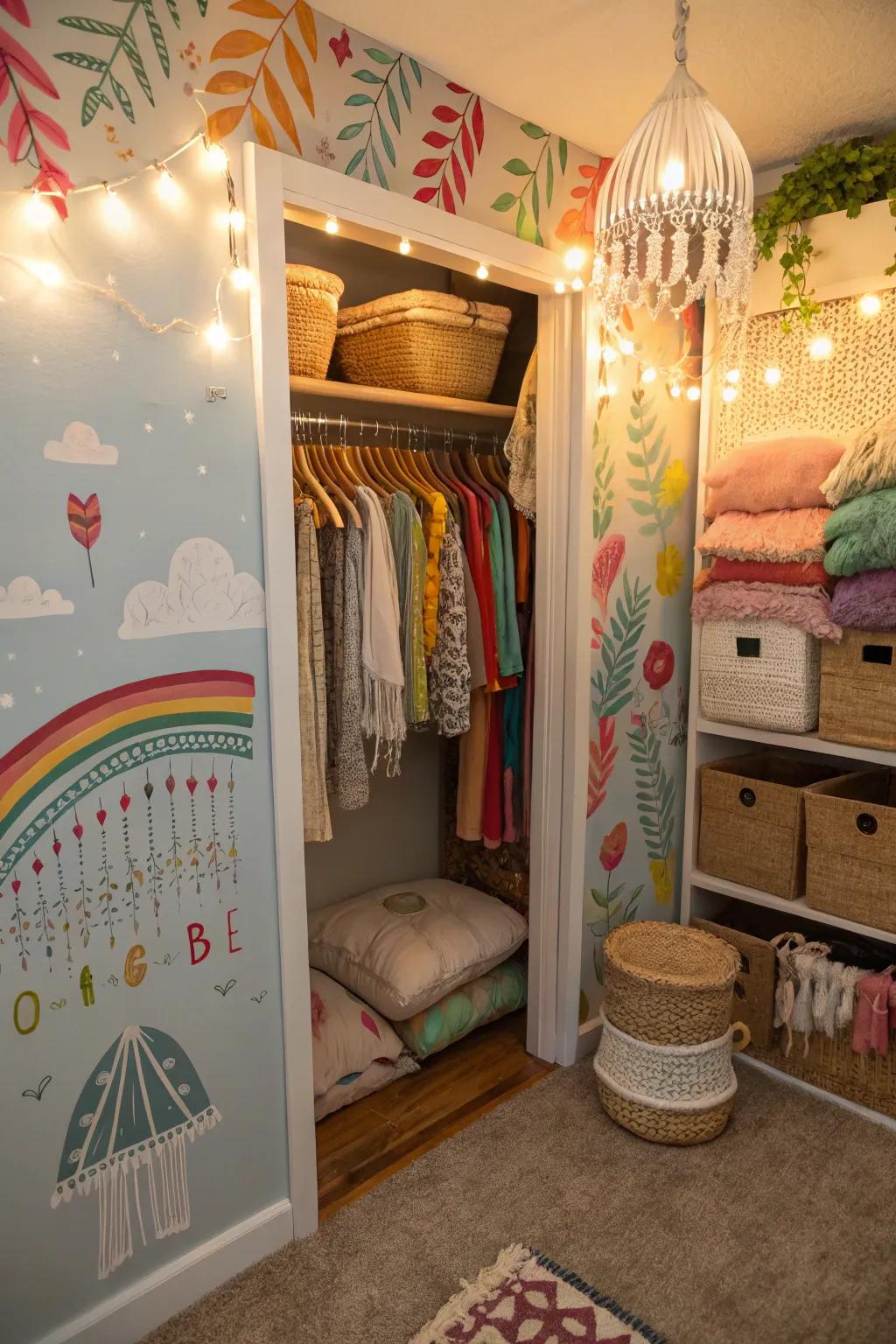 Custom decor introduces a hint of inventiveness.