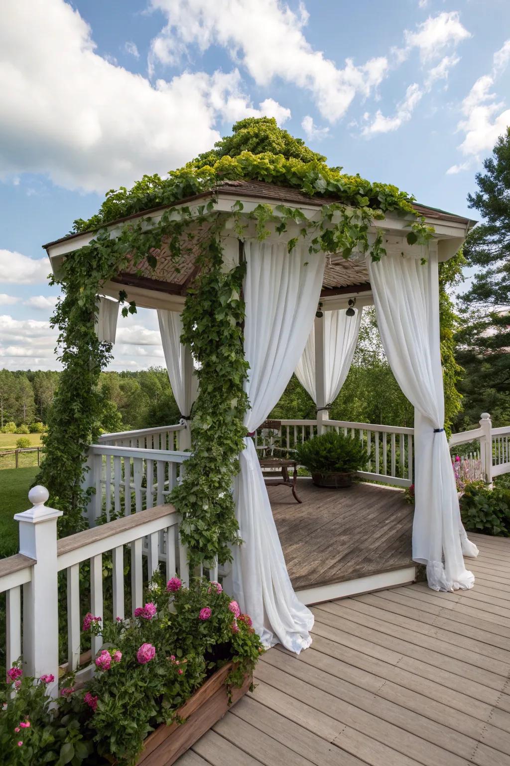 Gazebos transform your deck into a welcoming outdoor space.