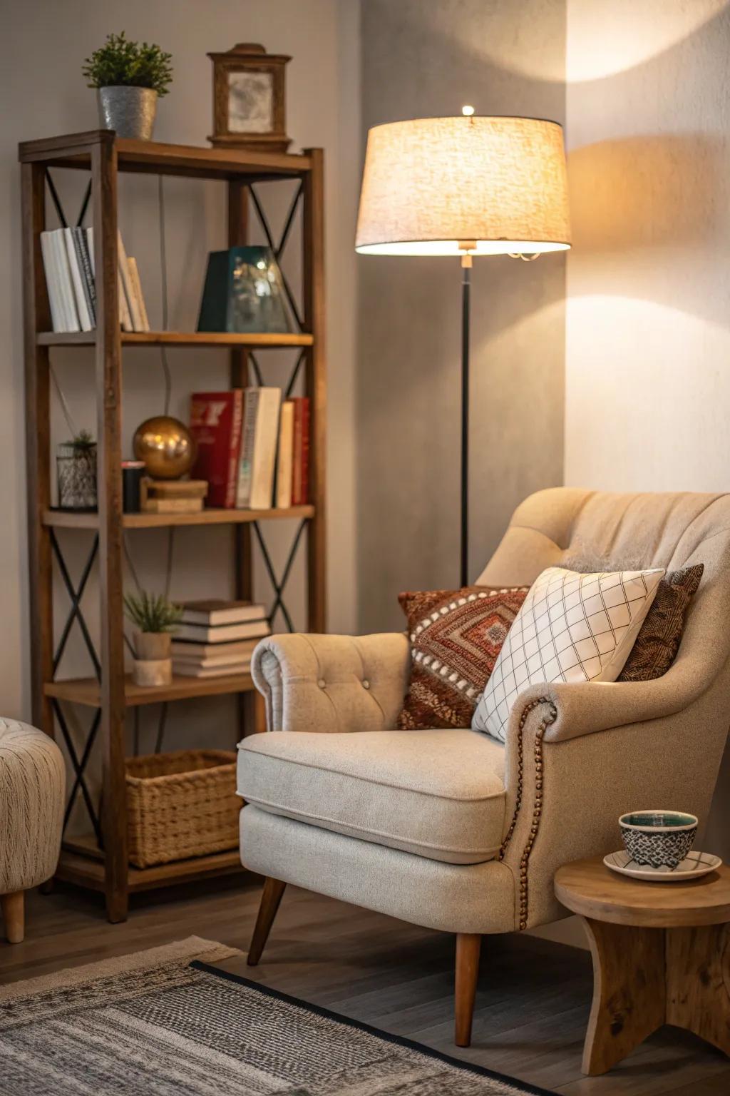 A cozy spot perfect for literary escapes.
