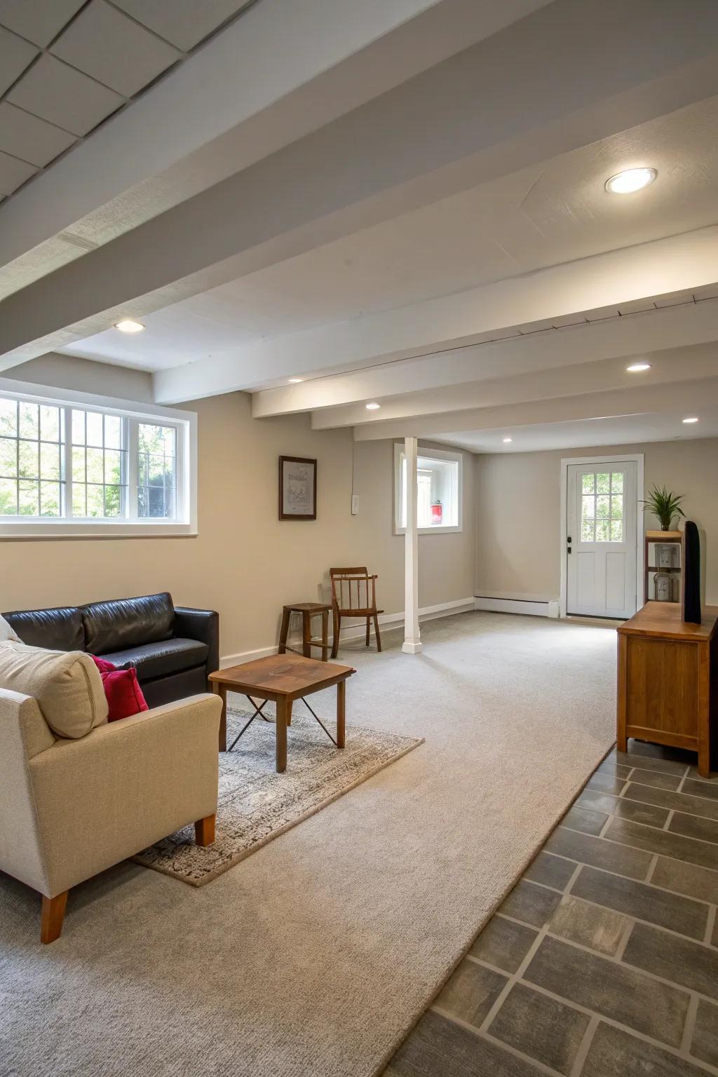 Maximize space with an open layout.