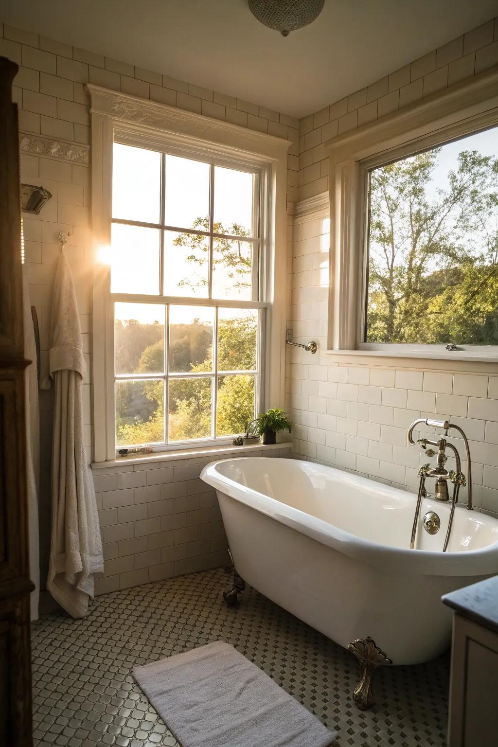 Natural light makes the space feel bigger and more serene.