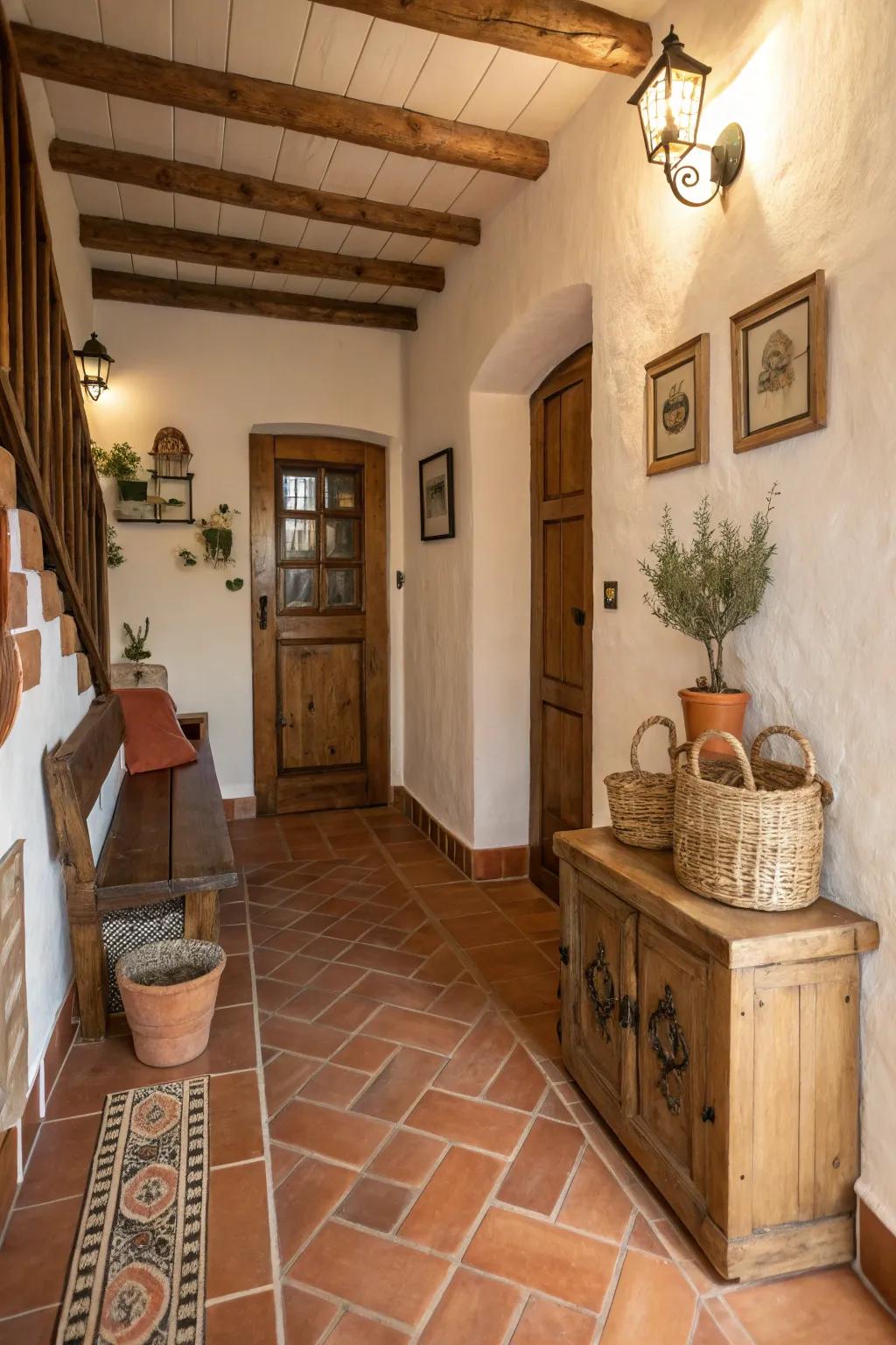 Rustic Charm with Terracotta Coverings