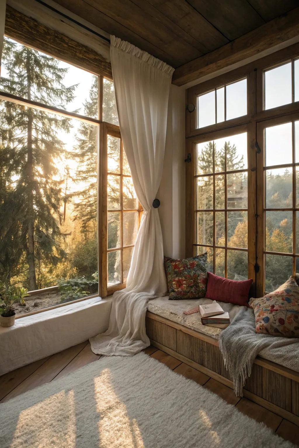 Natural light brightens and enlarges spaces.