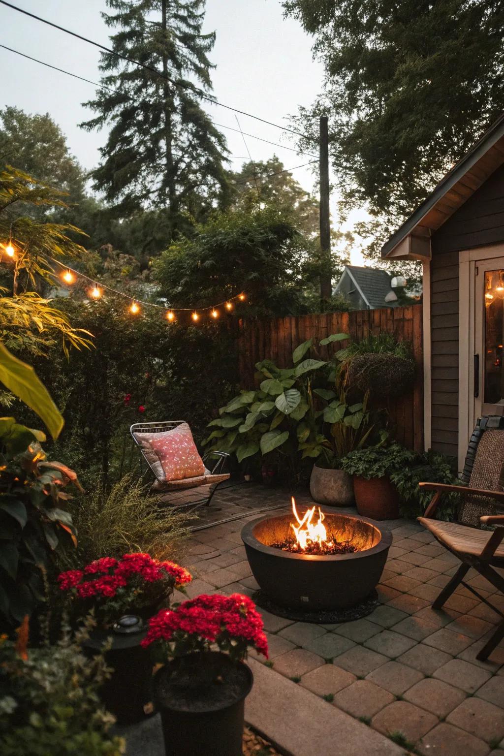 Greenery brings peace and privacy to your patio.