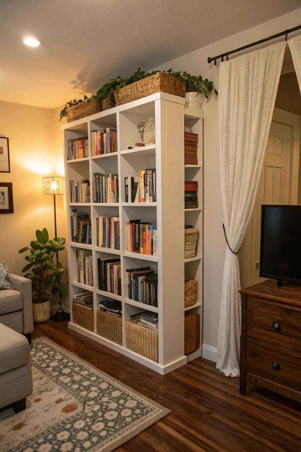 Maximize your space with upward storage.