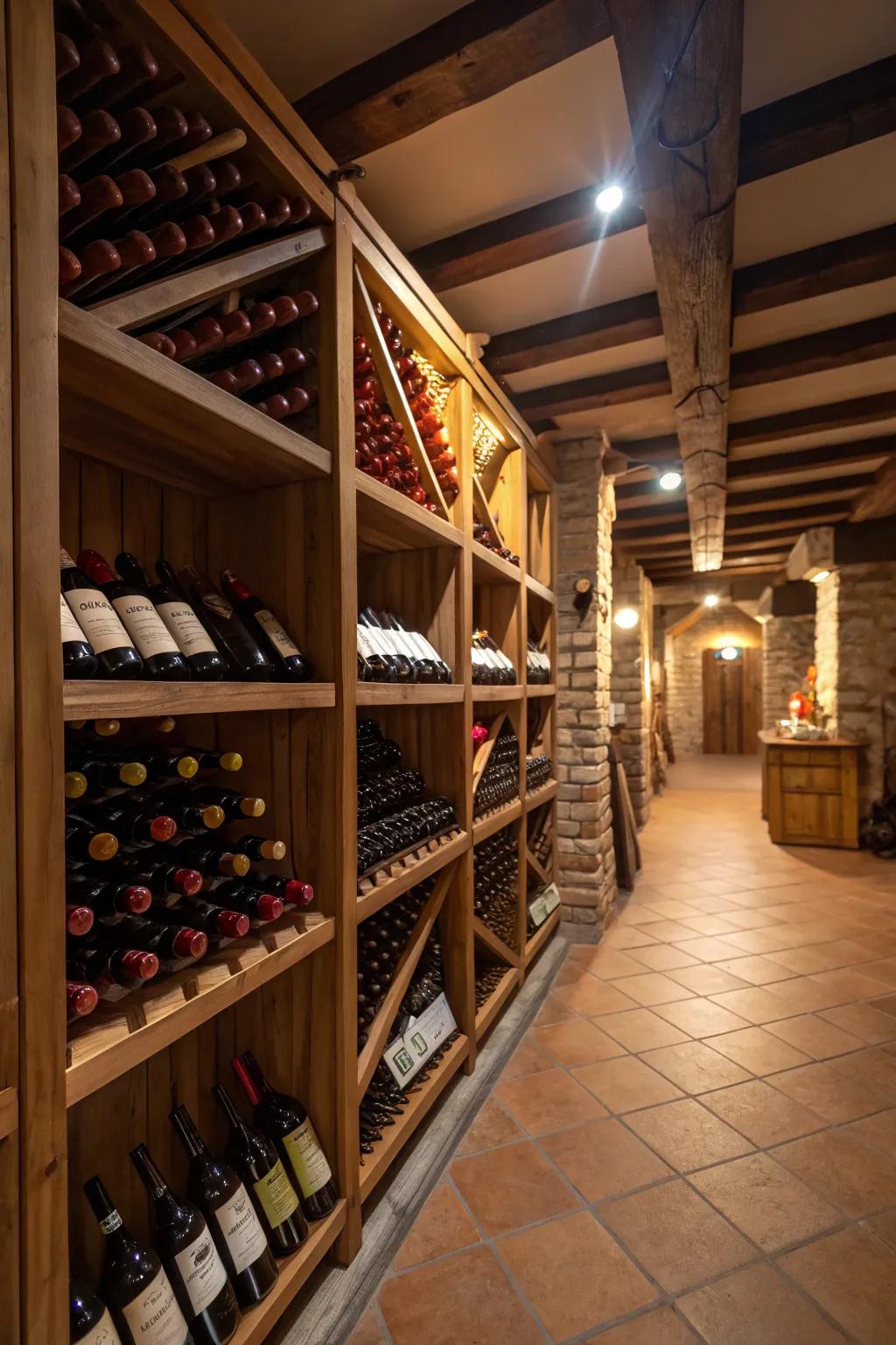 Ambient illumination enhances the presentation of your assortment.