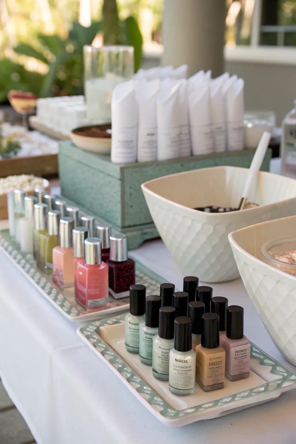 Personal pampering pods ensuring everyone enjoys their own indulgent session.