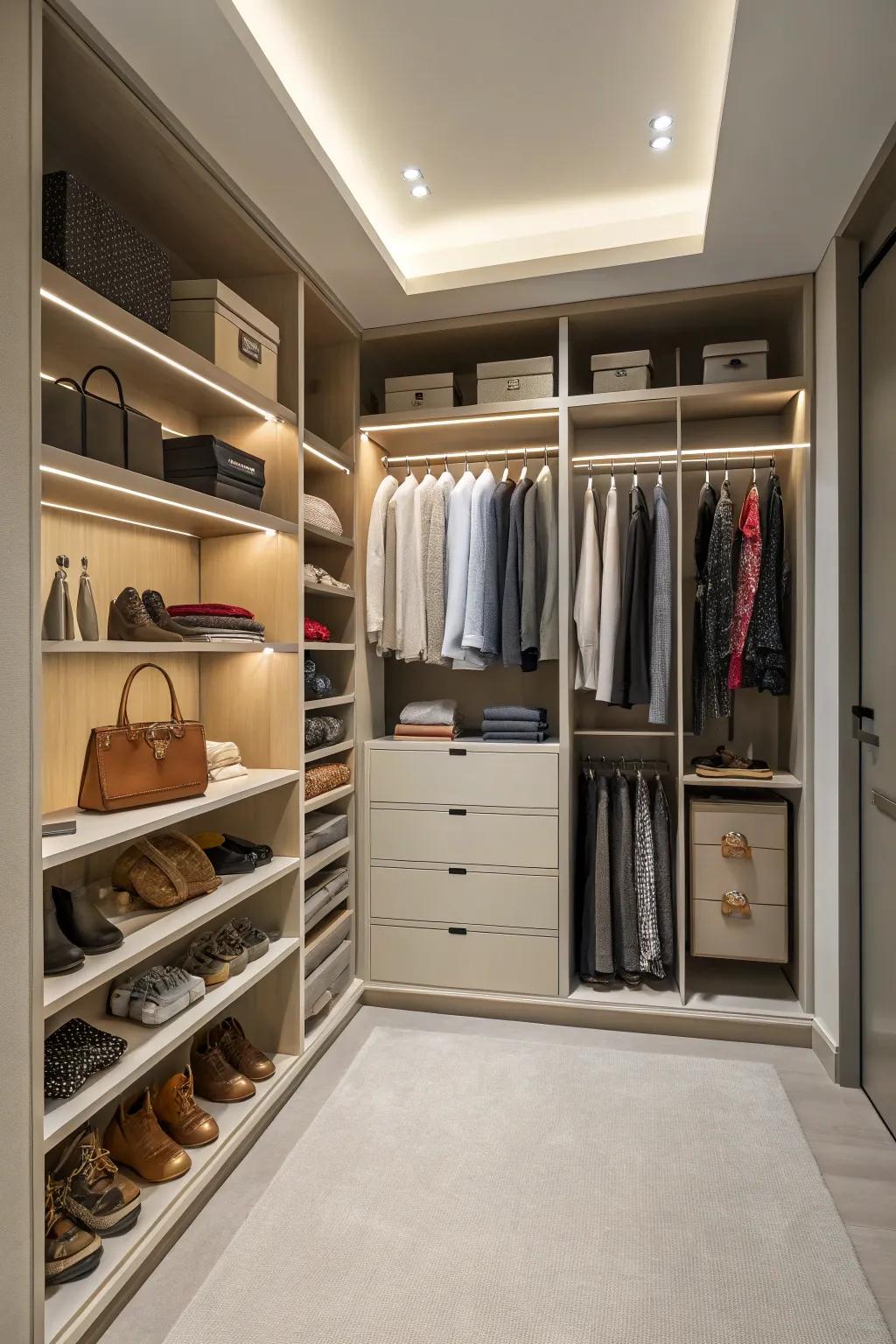 Convert your closet into a storage powerhouse.