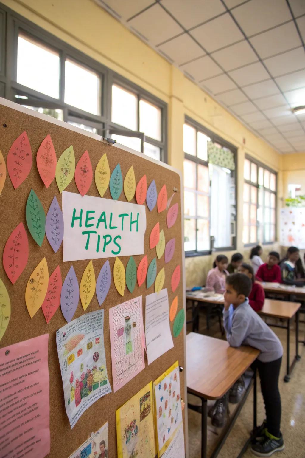 Healthy habits bloom and flourish on this enlightening board.