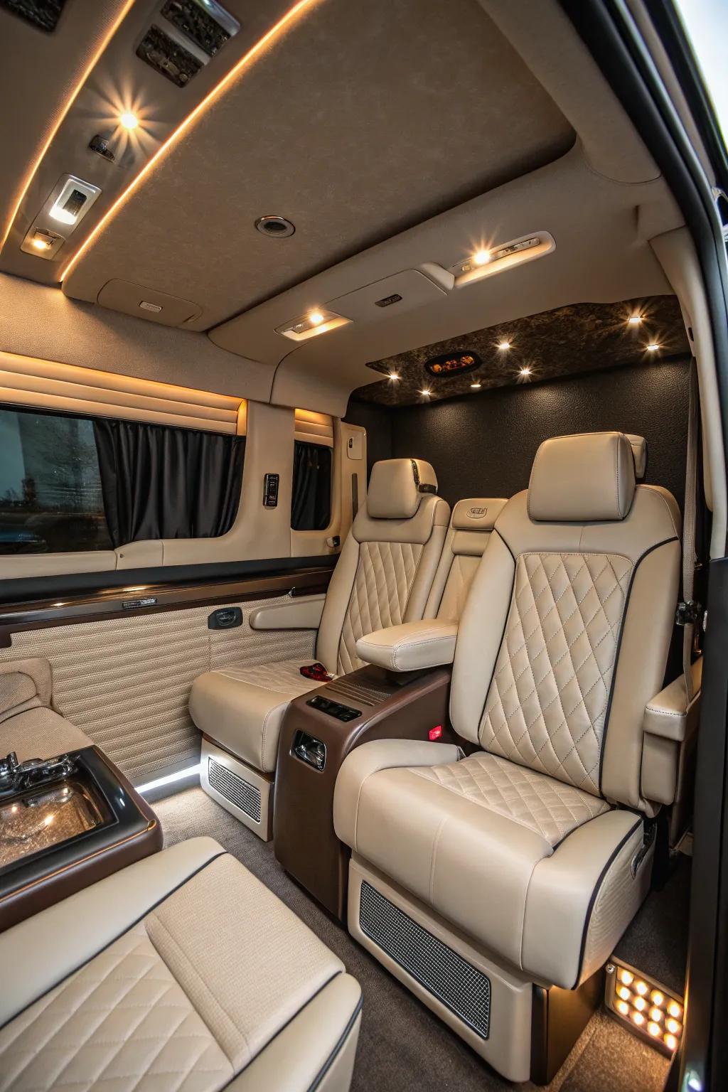 Plush seating for great comfort.