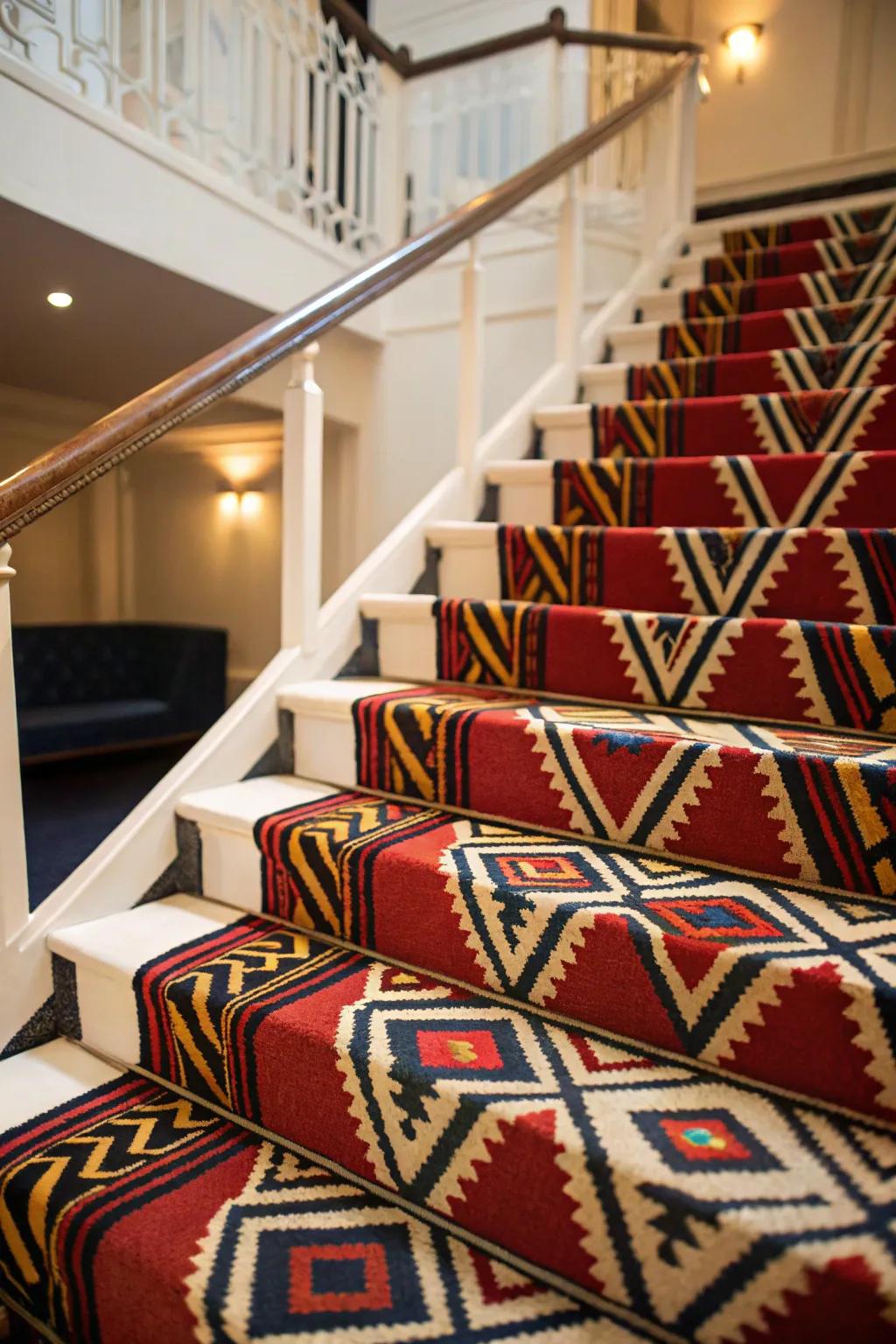 Dynamic mosaics convert ordinary steps into extraordinary highlights.