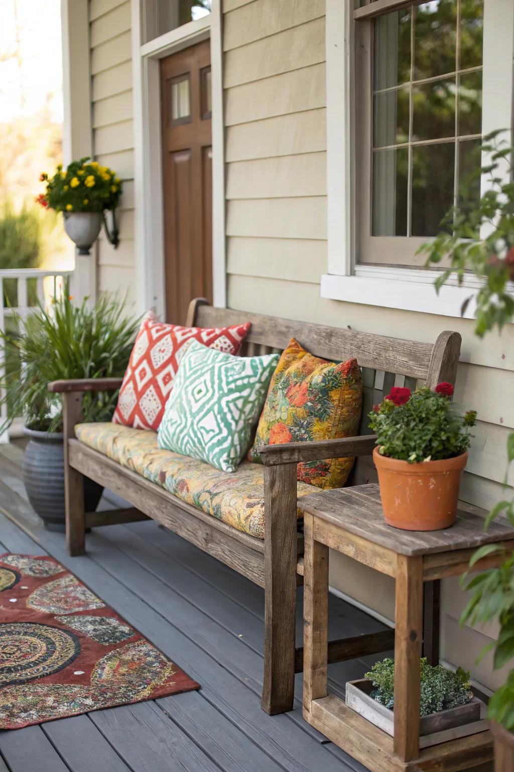 A cozy seating area perfect for summer relaxation.