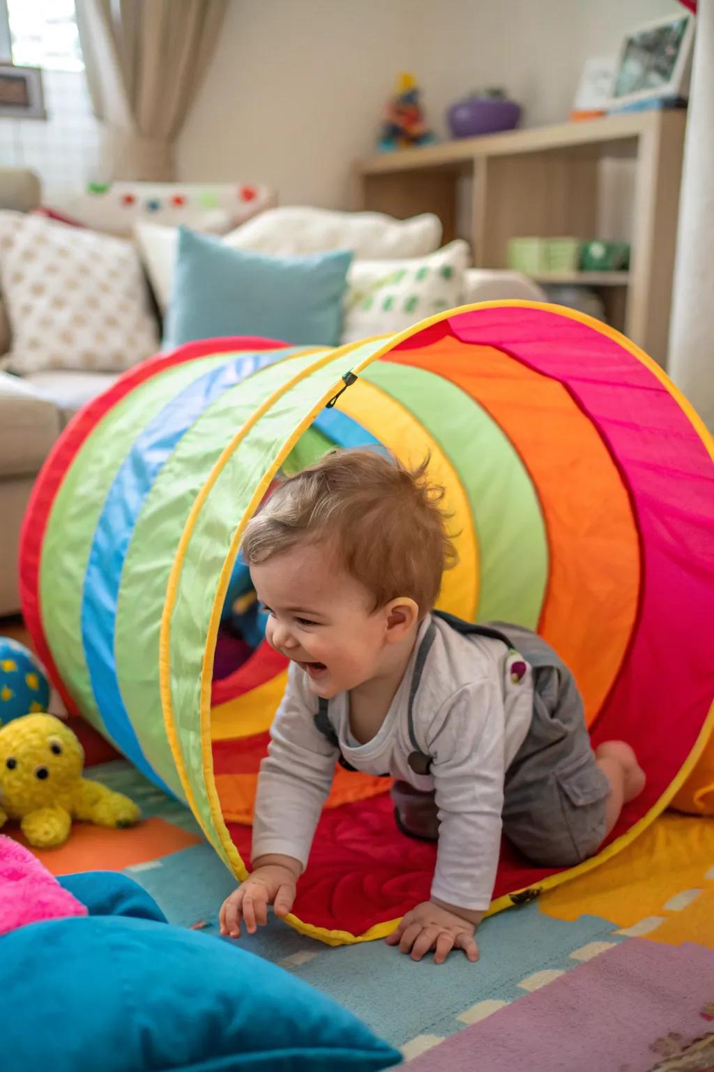 Make adventurous pathways with playful tunnels.