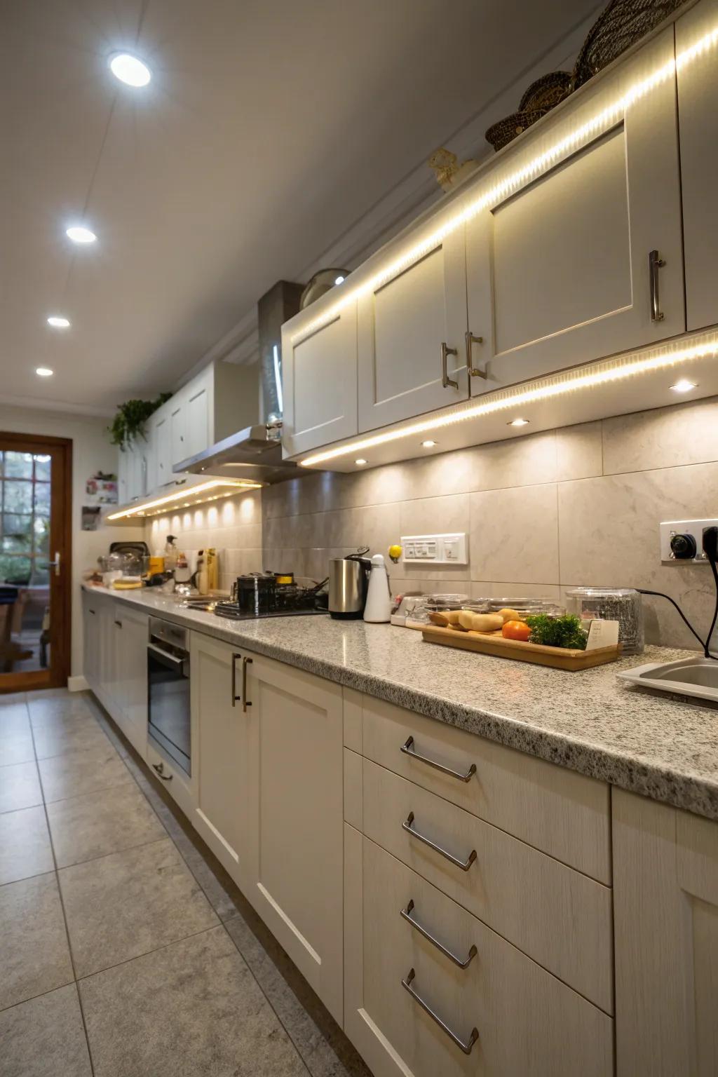 Battery-powered lights grant versatile placement devoid of wiring issues.
