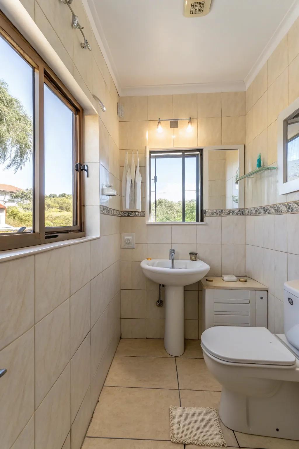 Light tones make it seem like there is more space.