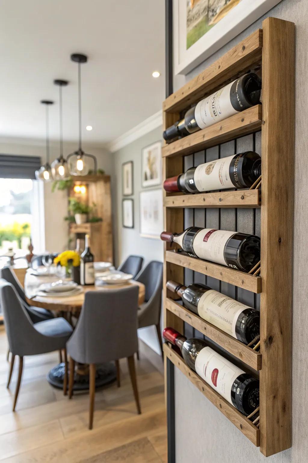 Horizontal presentations make wine effortlessly accessible.