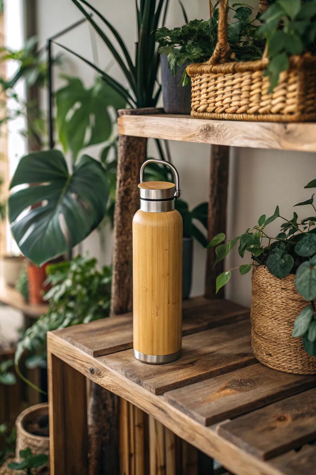 Eco-conscious hydration containers that infuse a hint of nature into your dwelling.