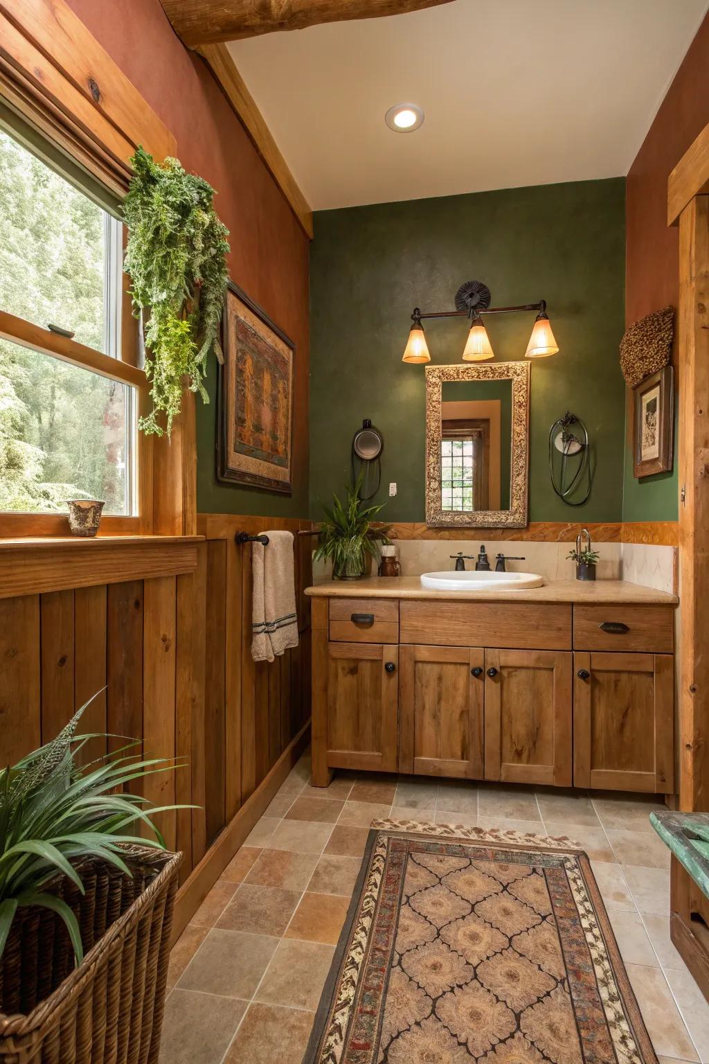 Soil inspired colors help make your personal space feel comfortable and welcoming.