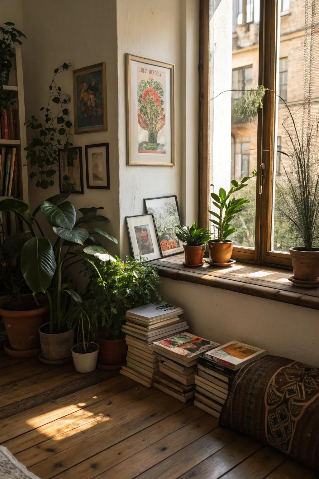 Personal touches make your window area special.