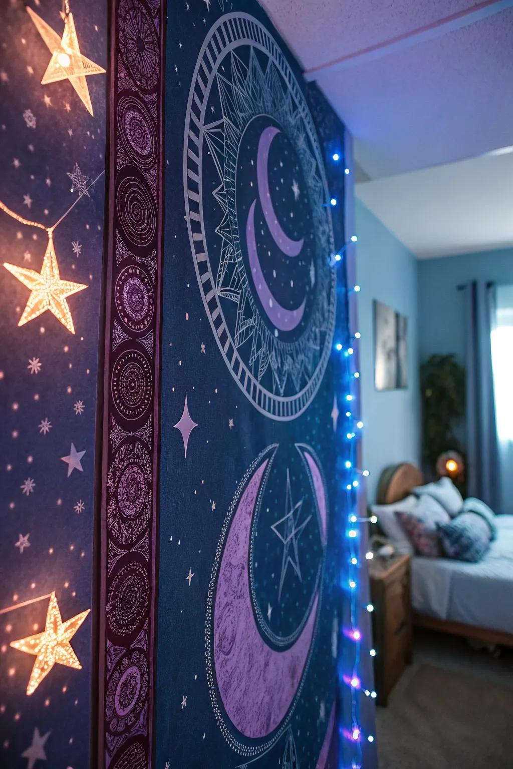 Esoteric icons bring a celestial element to your magical getaway.
