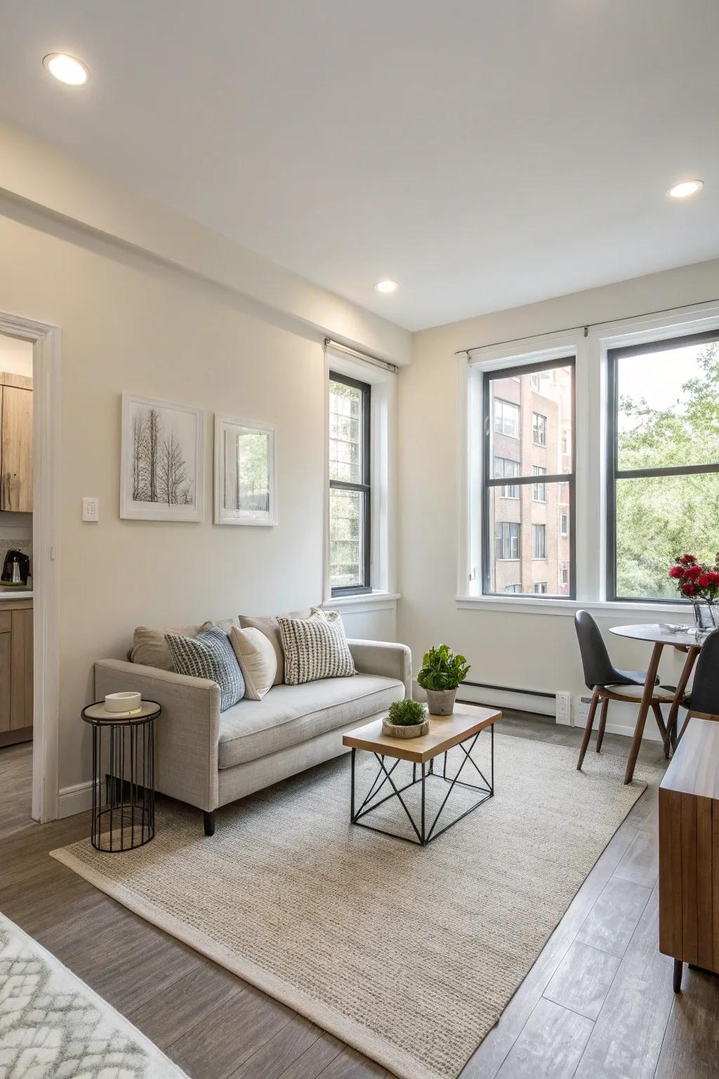 Minimalist design keeps your space serene and uncluttered.