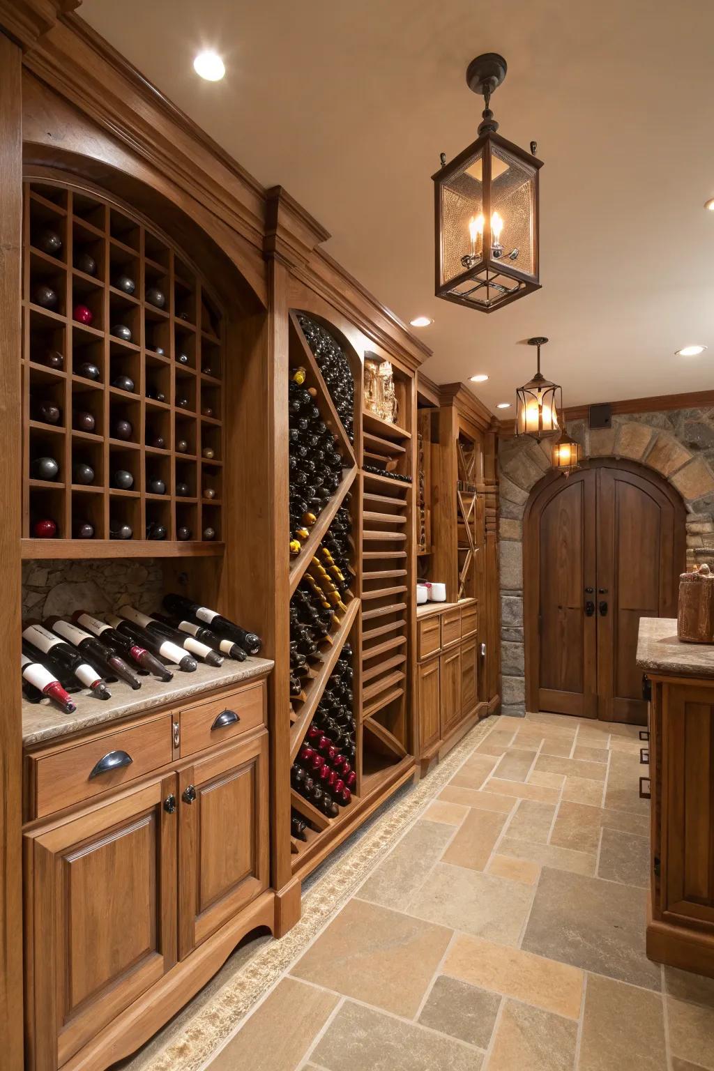 Preserve and present your wine collection in a lavish atmosphere.