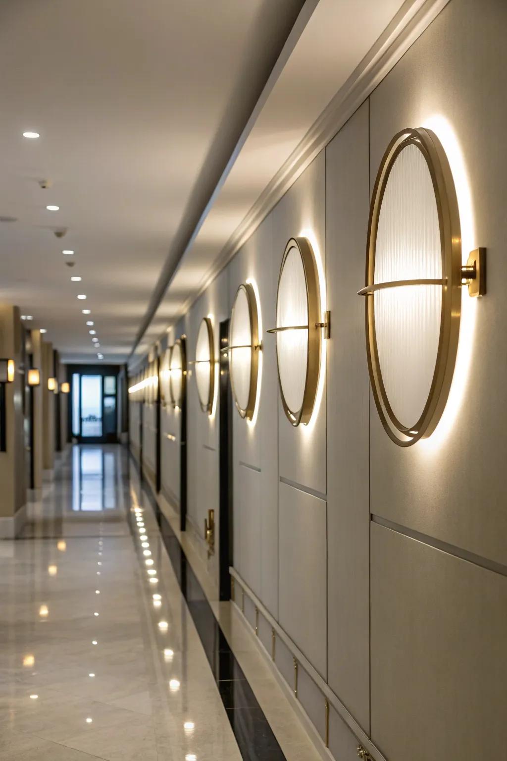 Round lights add a modern element to any space.