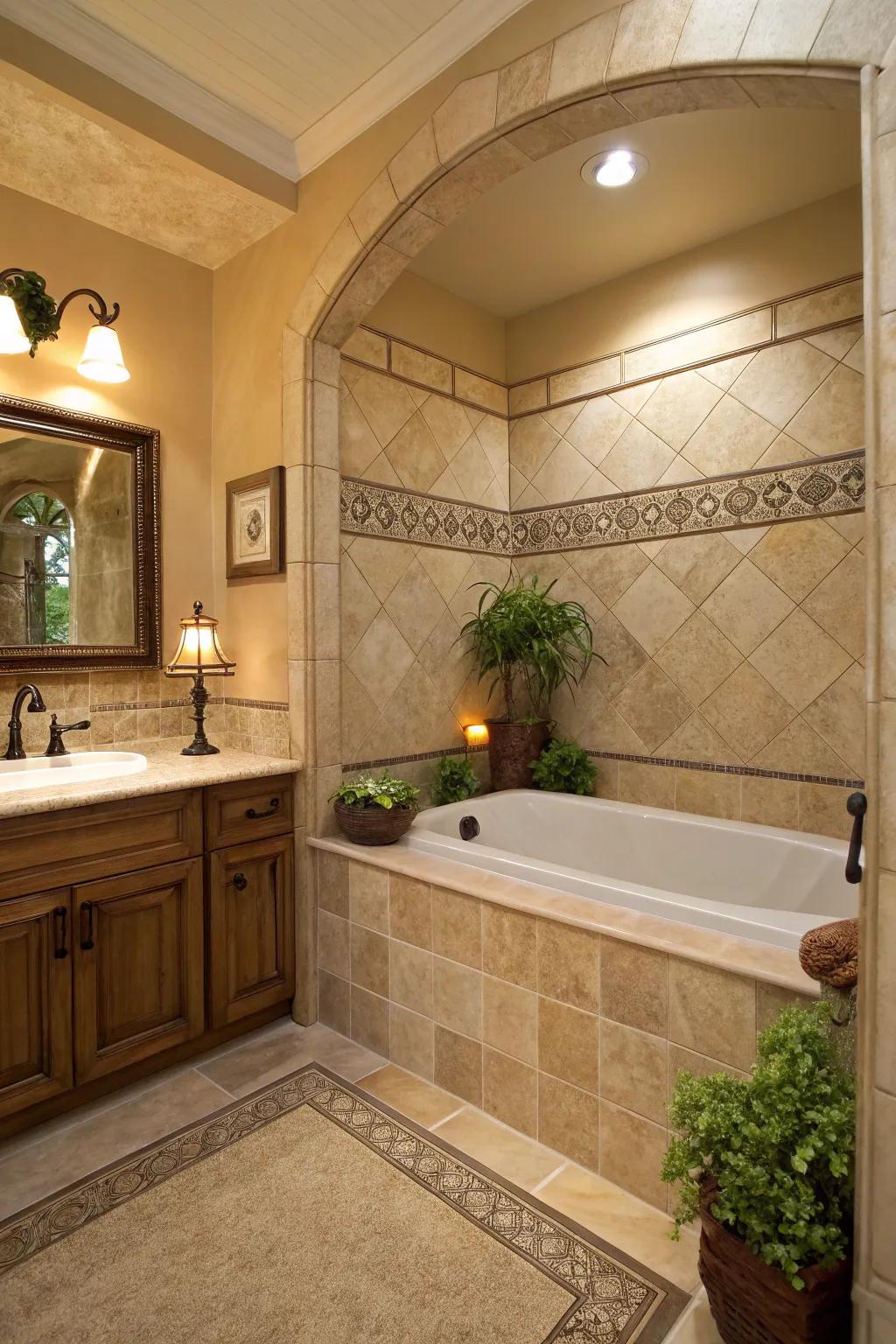 Make a calming getaway using subdued and soil inspired hues.