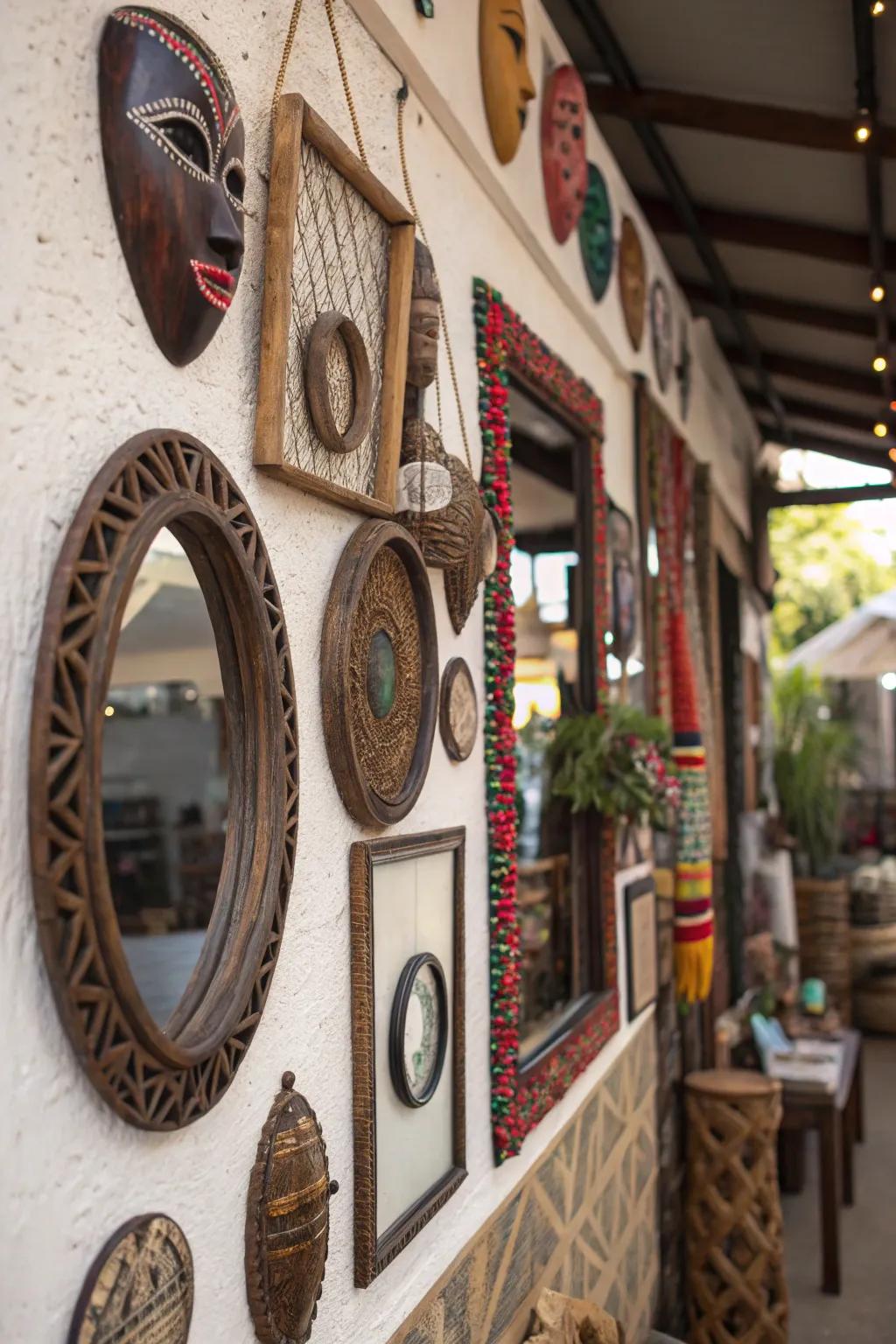 Blended mediums introduce profundity and captivation to walls.