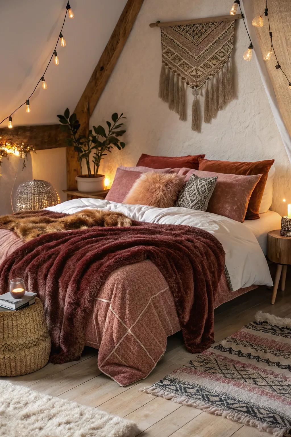 Texture layers create a comfy and artistic vibe.