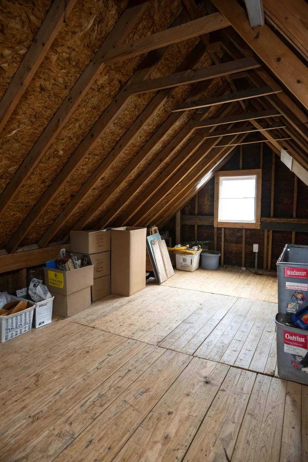 Elementary flooring remedies contribute serviceable space to your attic.