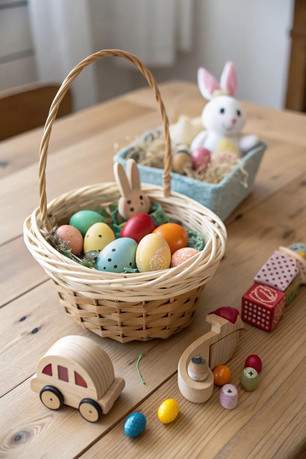 Eco-friendly timber toys for a timeless Easter present.