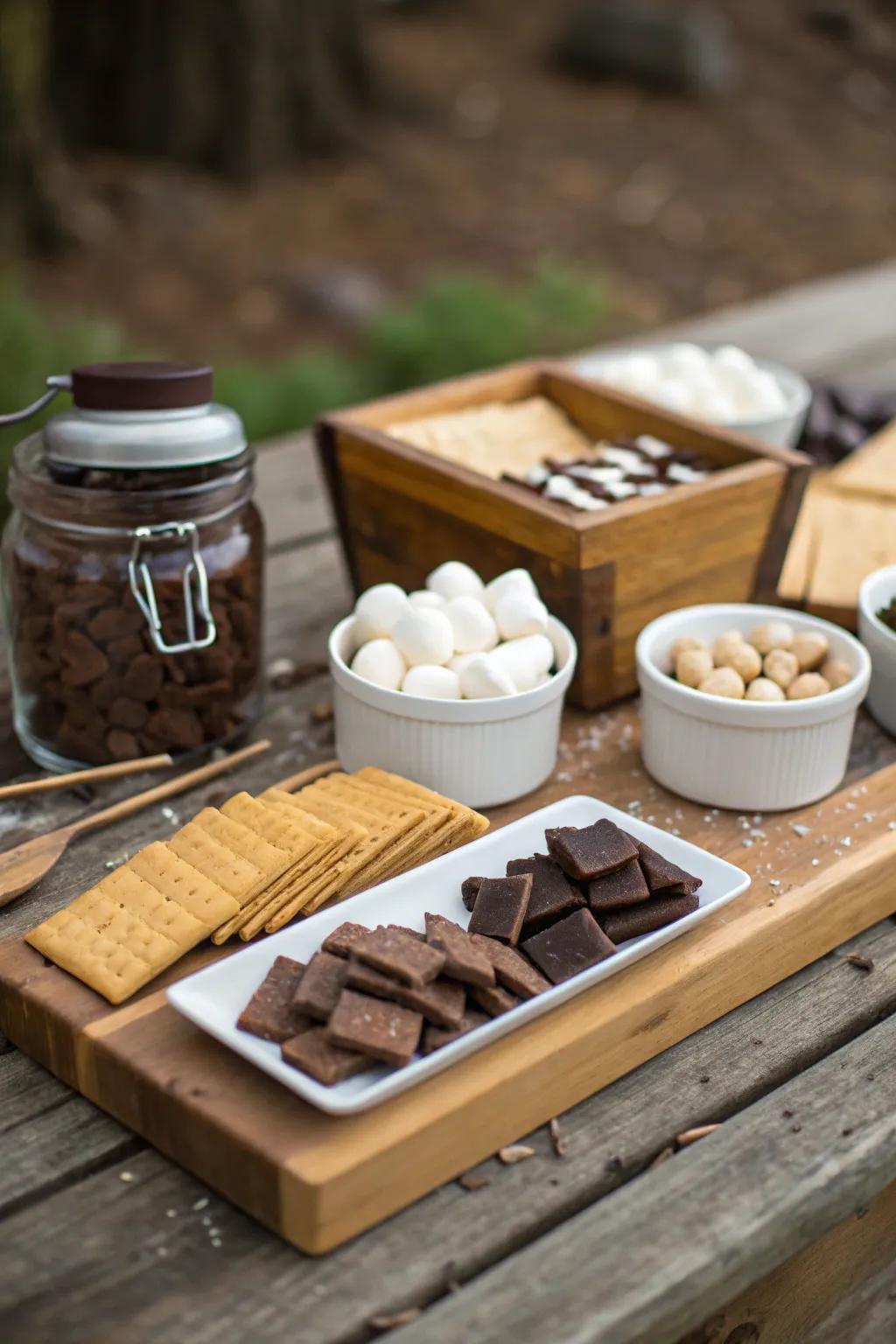 Please your guests with a customizable upscale treat bar.