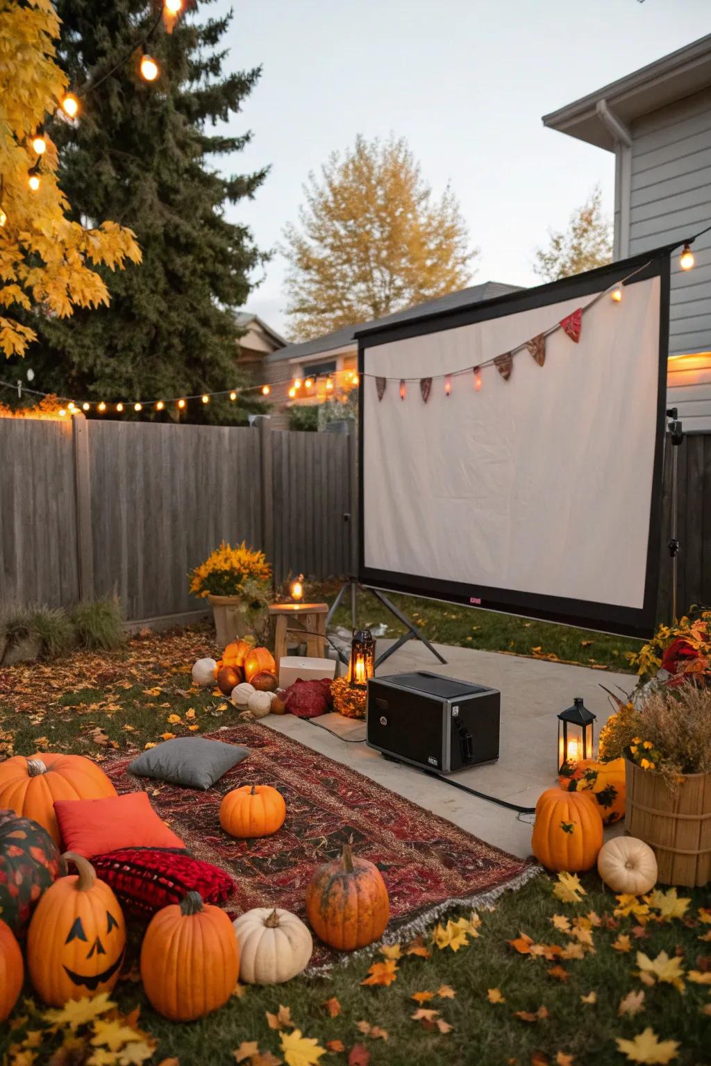 Thematic ornamentation incorporates a special element to your movie night ambiance.
