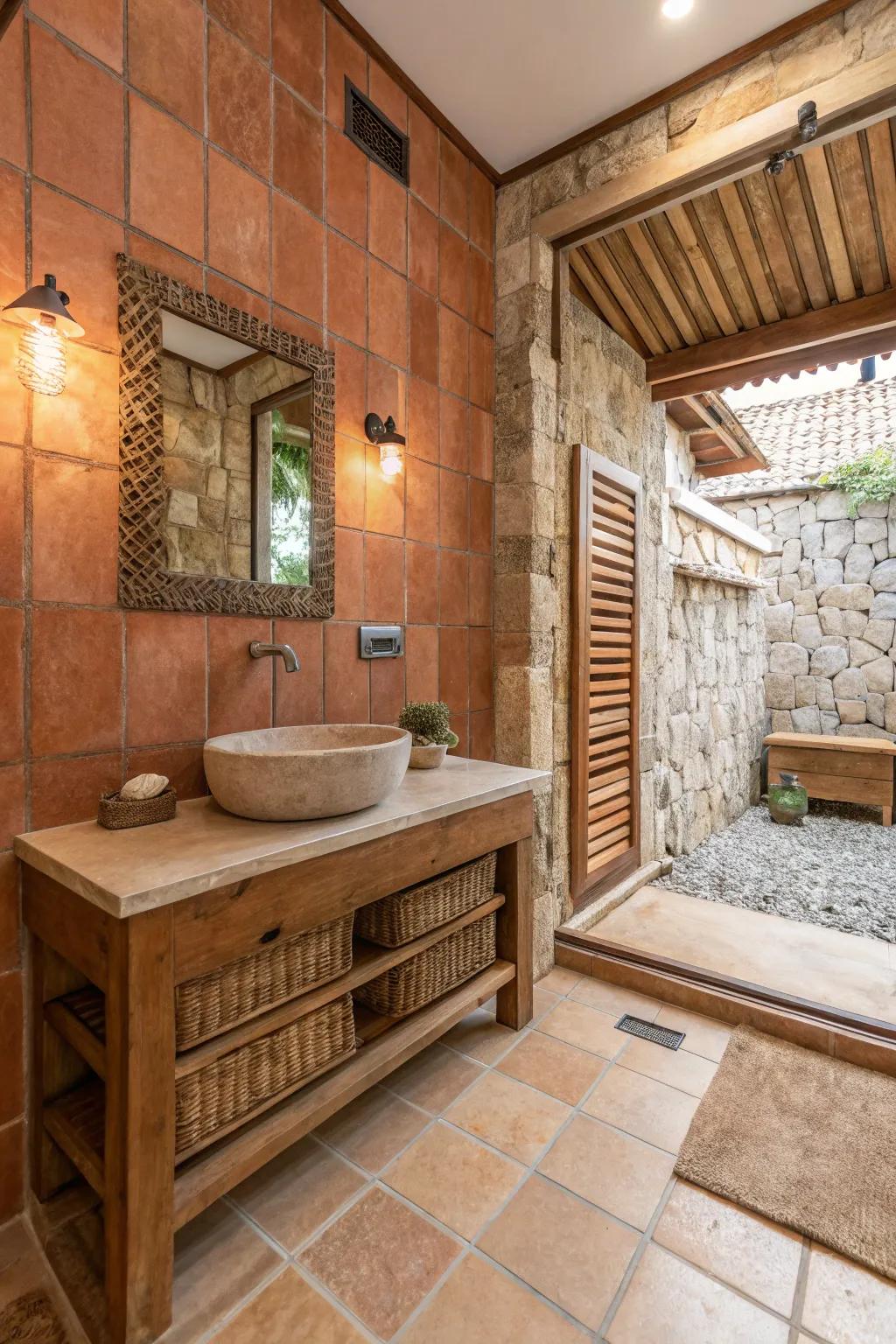 Earth-inspired tones foster a harmonious and organic environment.