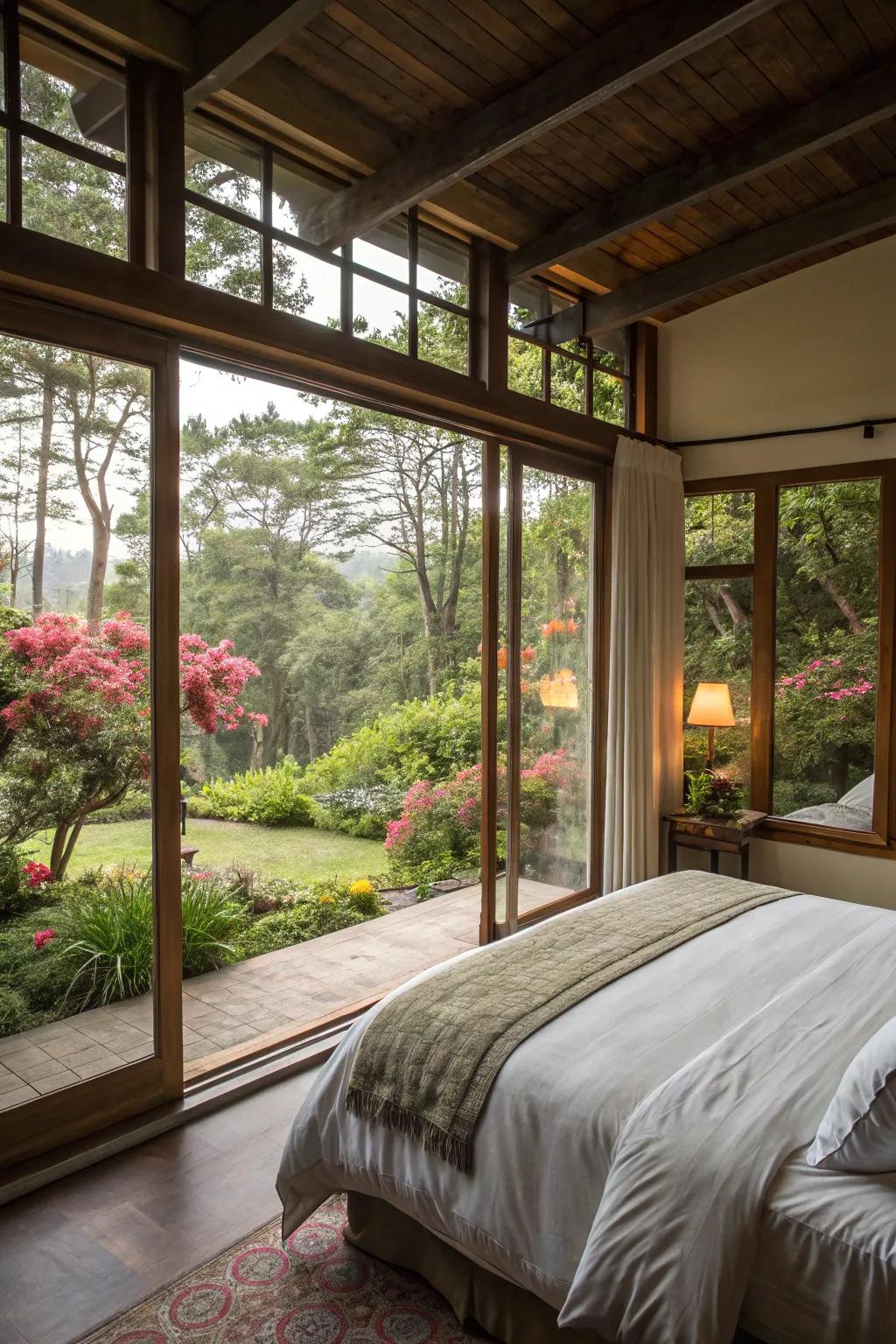 Expansive spaces draw nature into your refuge.
