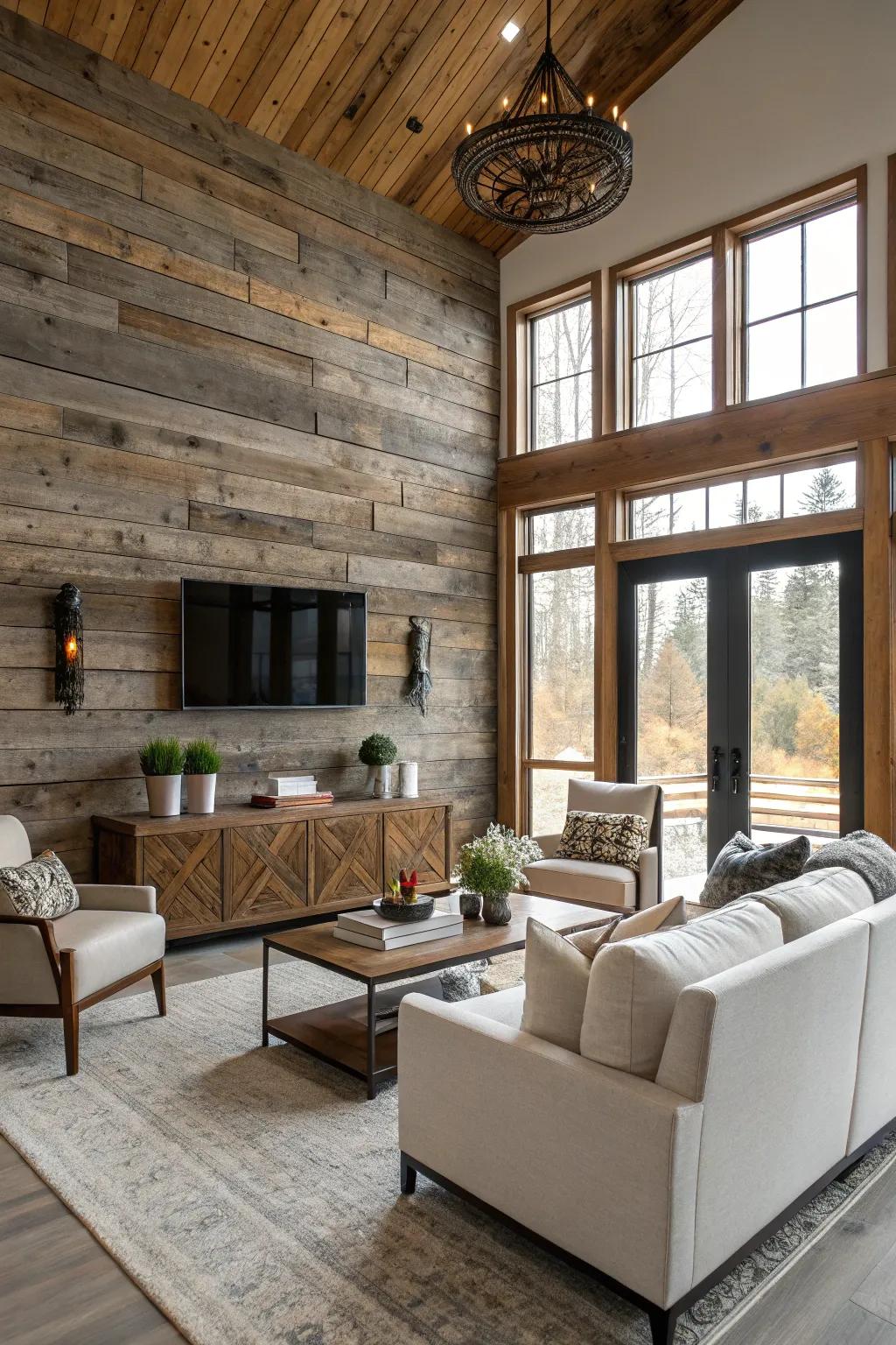 Unite rustic and modern aesthetics for a current appearance.