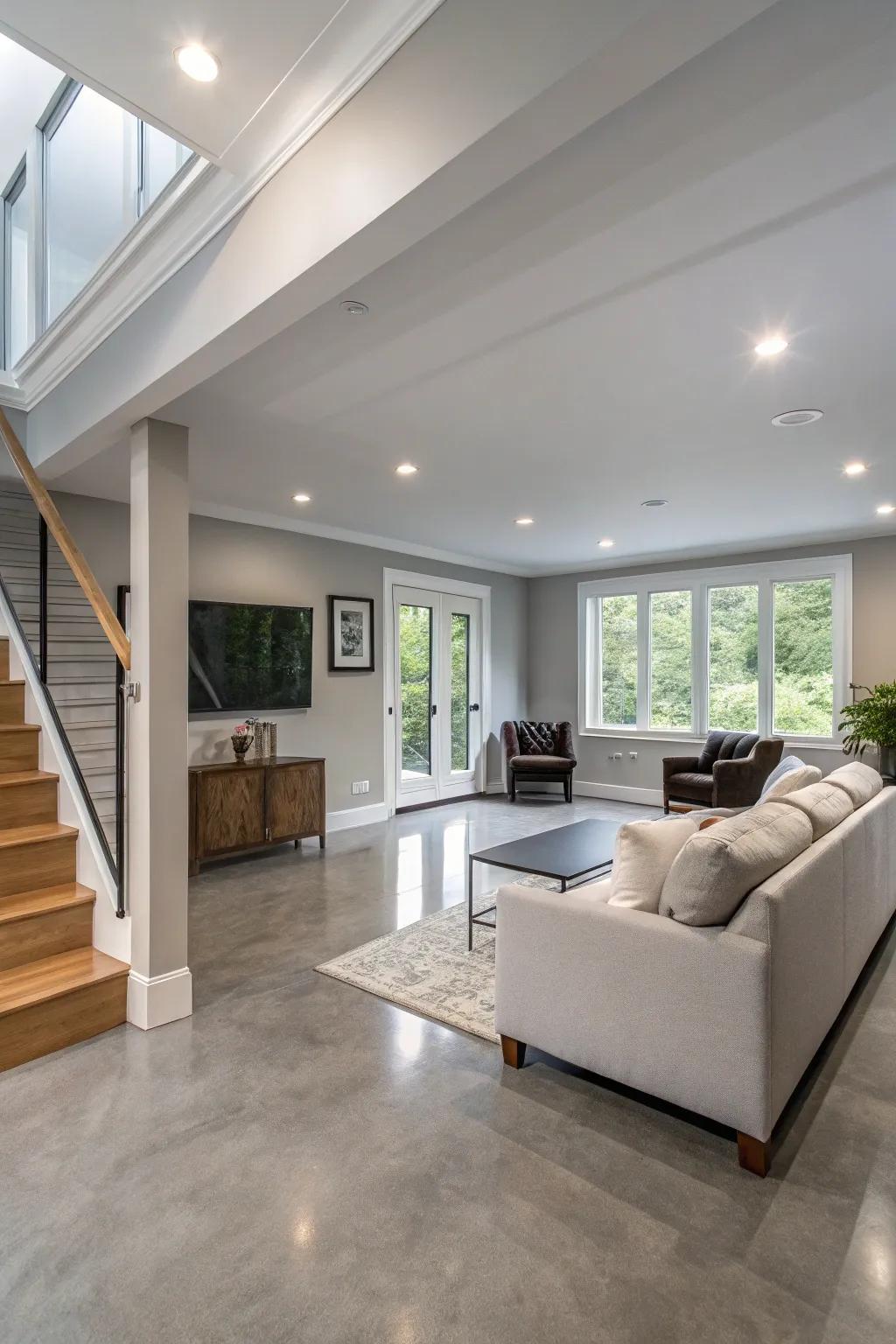Minimalist trim for a tidy, modern appearance.