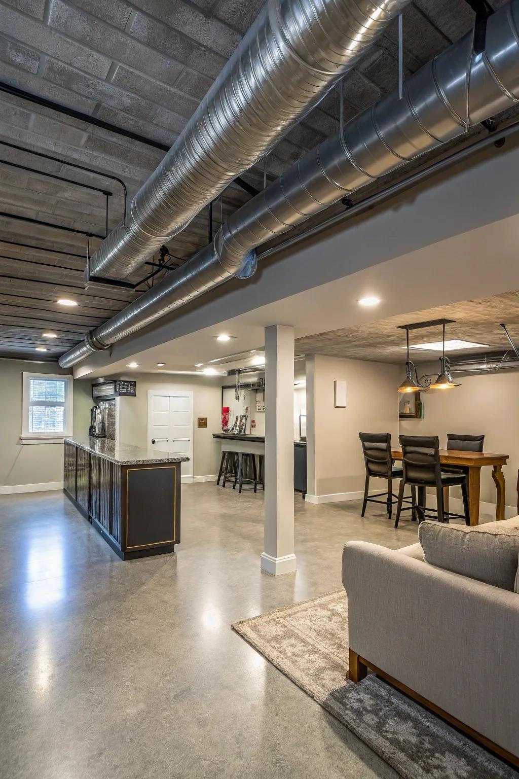 Adding your basement to your climate control system means comfort and good ventilation all year long.