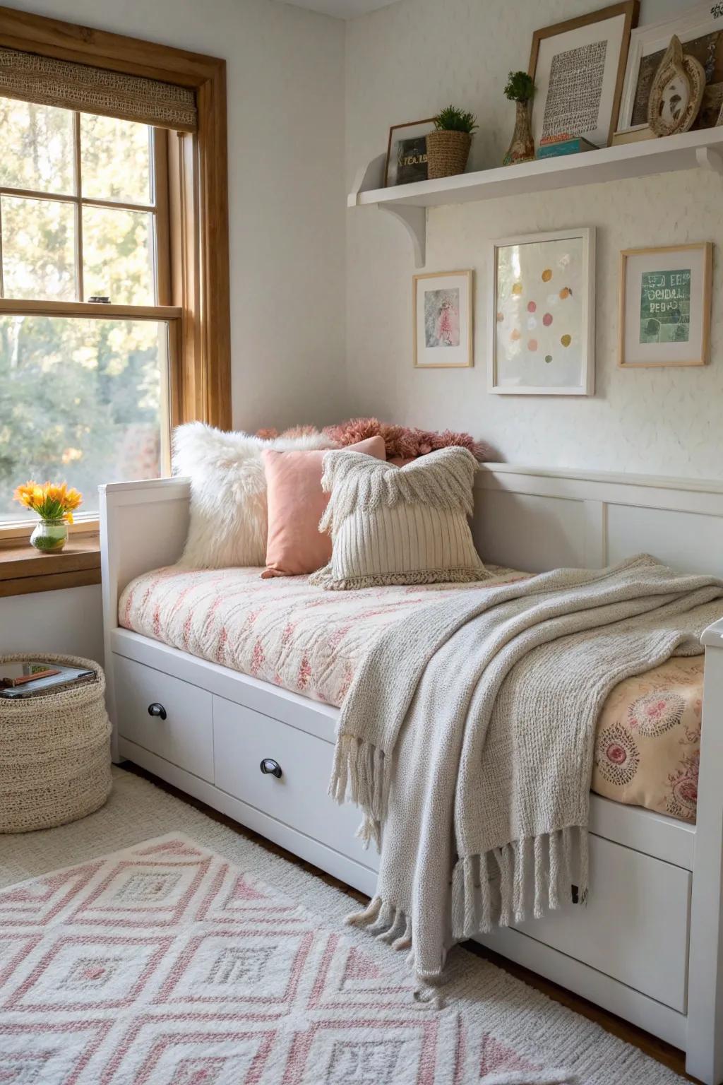 Daybeds deliver adaptability in limited spaces.