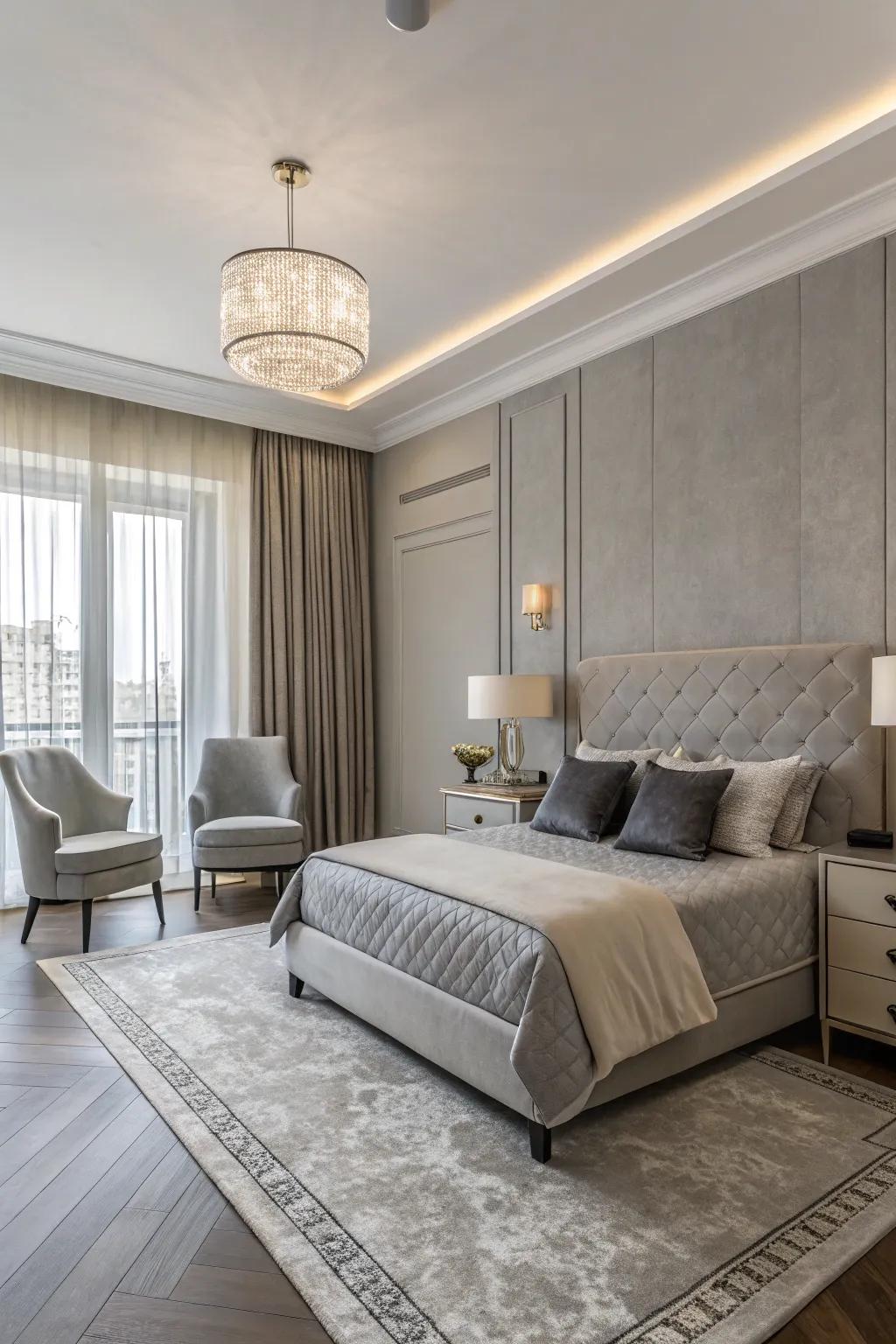 Inject current sophistication with soft gray shades.