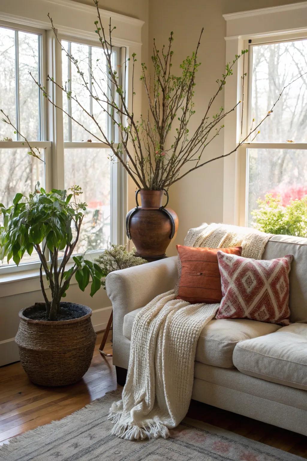 Interior spaces are made more vibrant and alive by greenery.