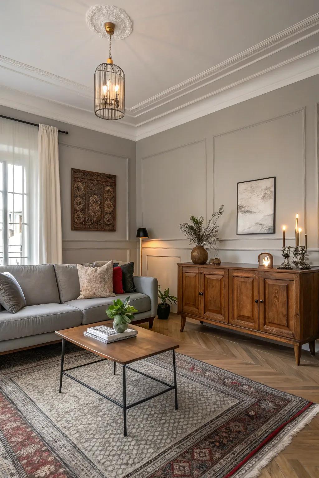 Blend designs with a contemporary-classic merge