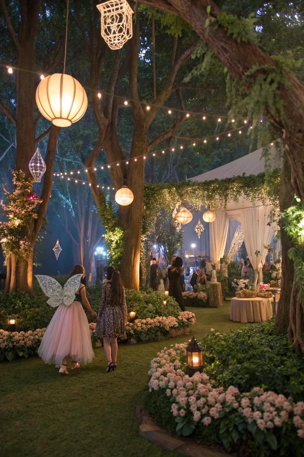 Step into a magical tale with this enchanted forest celebration.