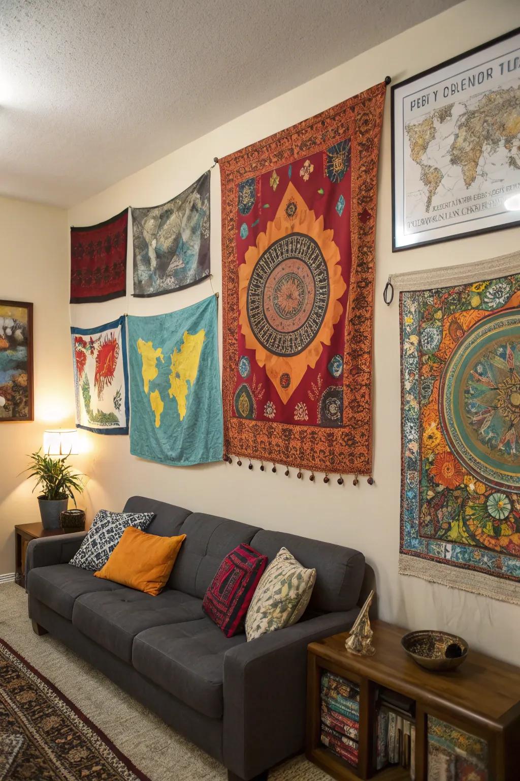 Cultural art imparts a global flair to your decor.
