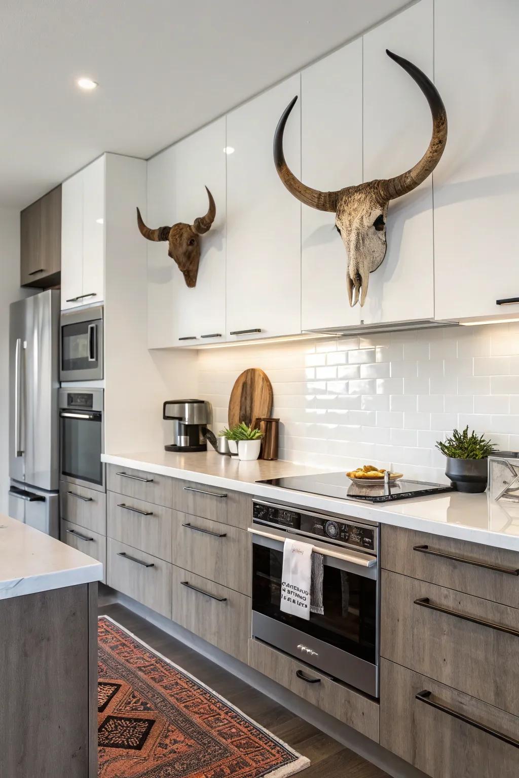 Add a touch of countryside to the kitchen.