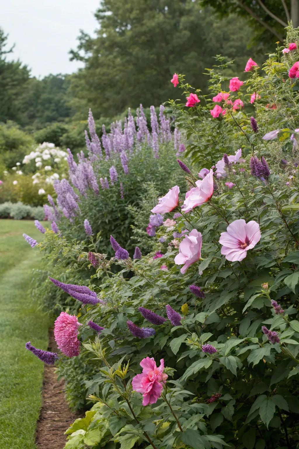 Rose Tree contributes a dramatic flair to the Flutterby Plant backdrop.