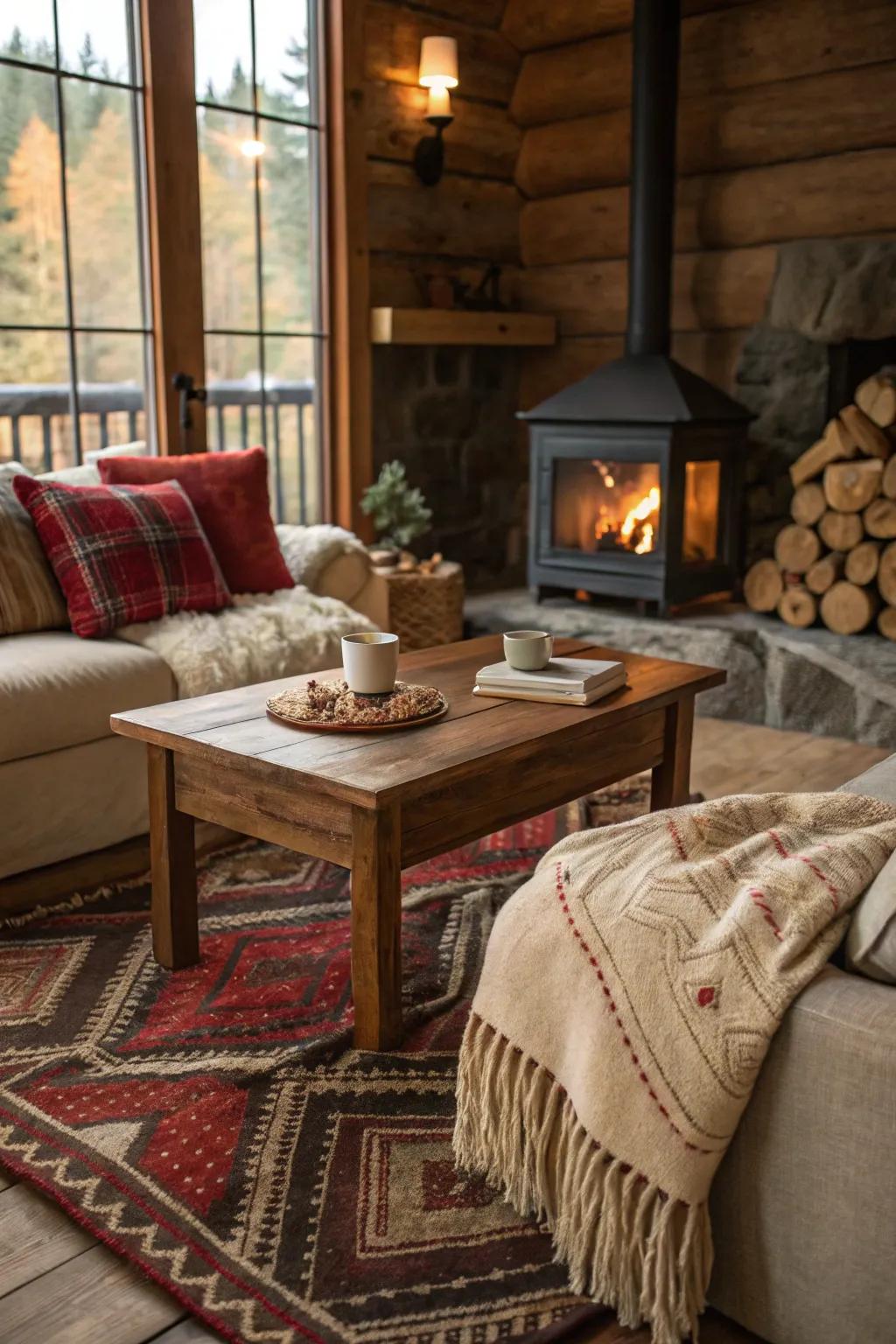 Warm decor accents create inviting spaces.